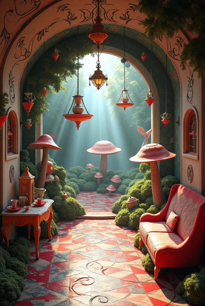 Alice in Wonderland inspired room