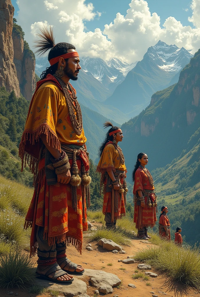 Illustration on demosophic folklore in the Andean region