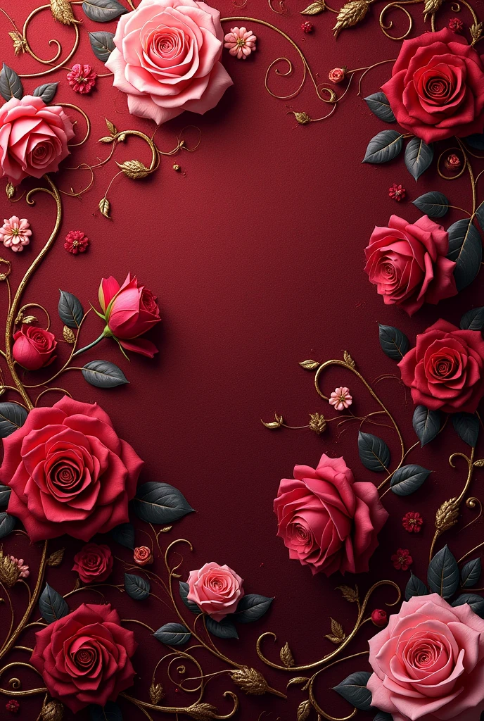 a royal rose print background
