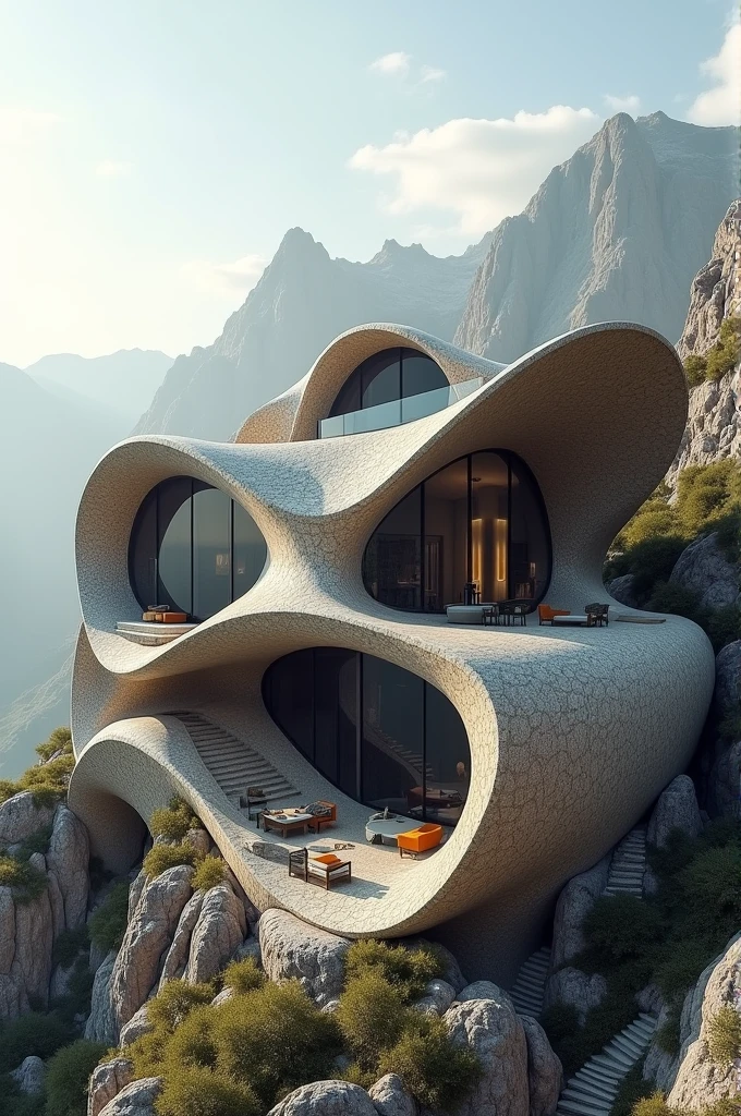 Architectural building inspired by an Andean condor that is two stories high