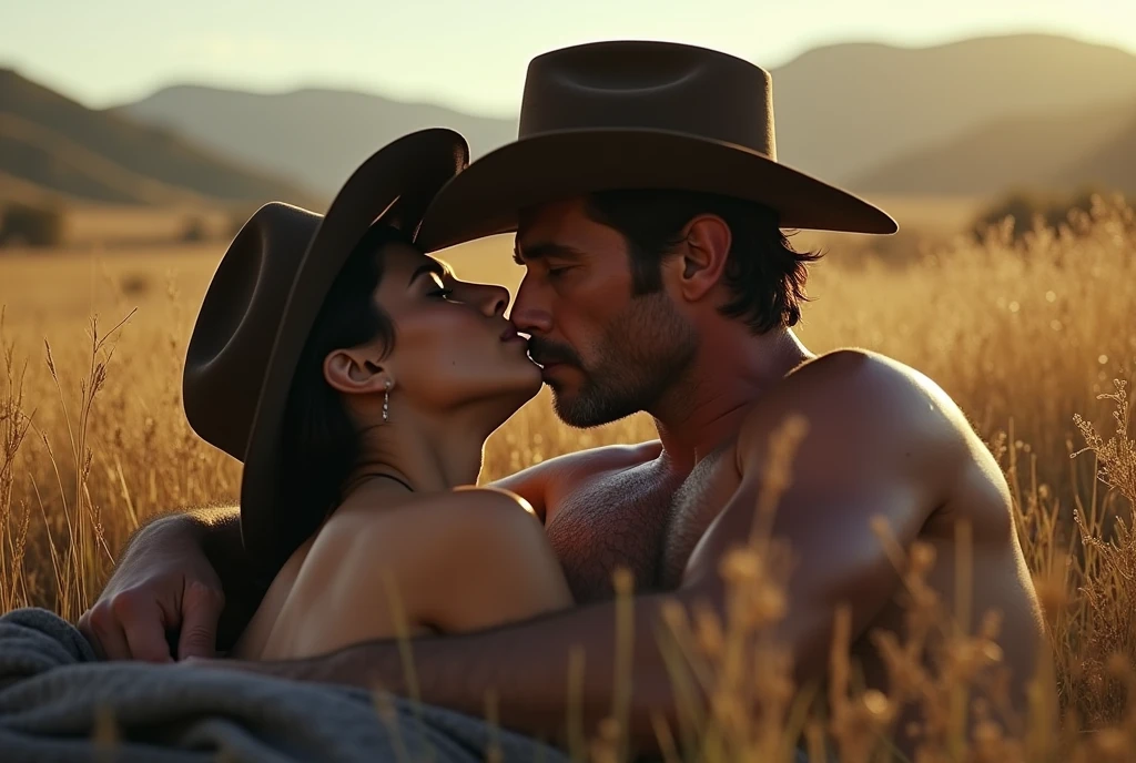Breakback Mountain, the western United States, Lying on the grass, !!!Lying on the grass, !!!the complex relationship between love and sex between two men, Heath Ledger, Jack Glenho, working on the farm, handsome, cowboysexy triangle thongs, more details, background scattering 1.8 HD 8k real photos! Sex. Chest muscles! Chest hair! tattoo. white hair Smoke, movie feeling! Movie lights! Award-winning poster Ambiguous and teasing Western cowboy dress up。Close-up multi-angle shooting。The close-up of the protagonist!!!kissing Lying on the grass, taking a picture of God's perspective