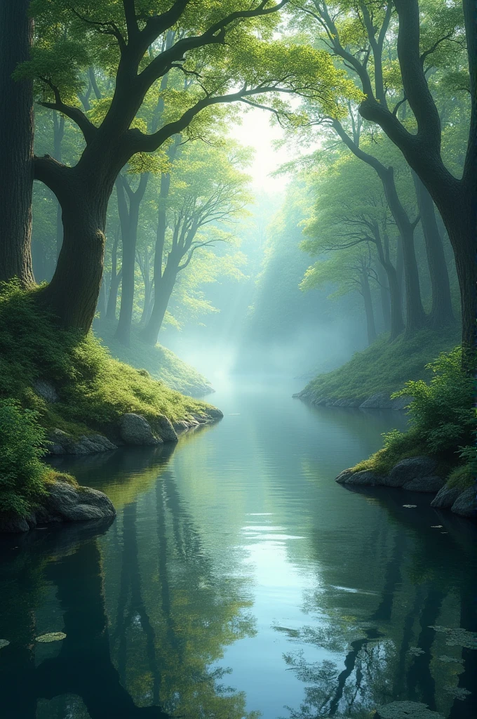 Forest on the water