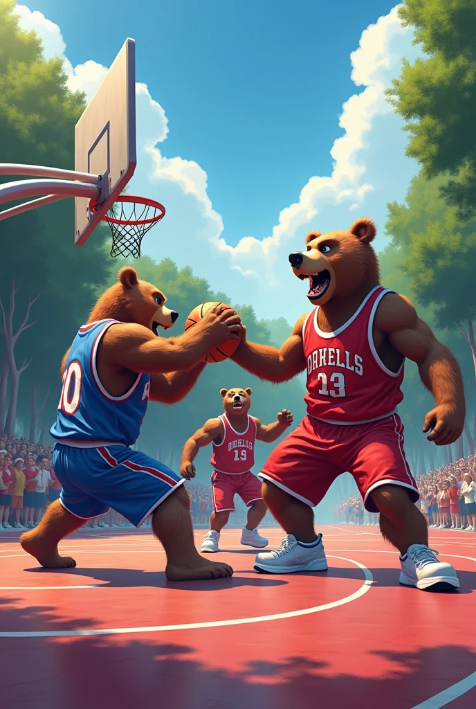 Red Bears vs Blue Bears Basketball