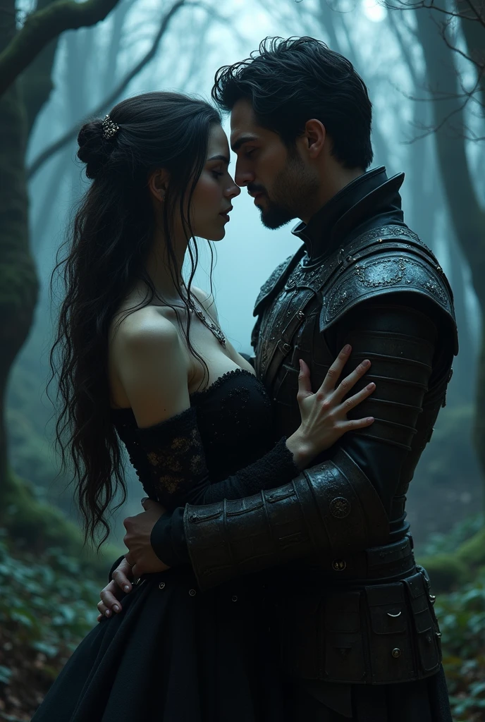 a couple: A vampire and a night hunter loving each other