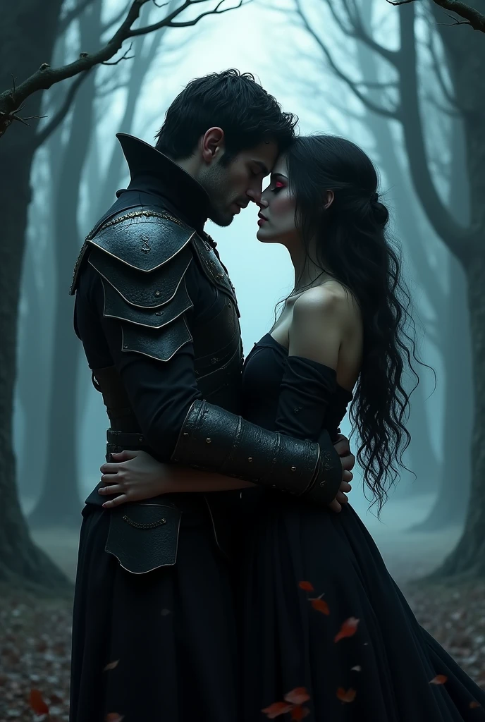 a couple: A vampire and a night hunter loving each other
