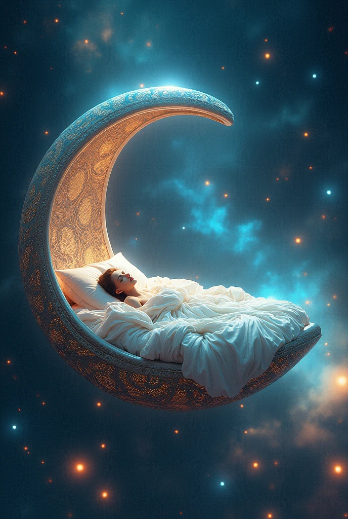 A semi circular cosmic bed