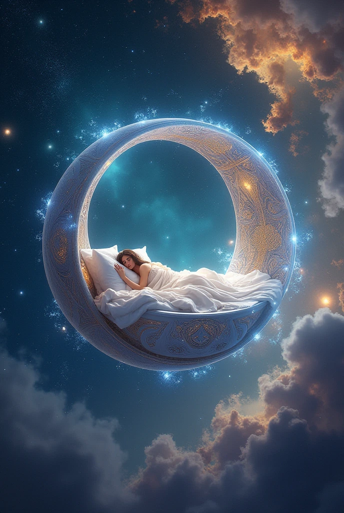 A semi circular cosmic bed 