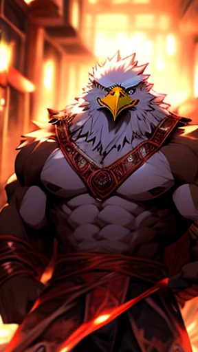 Bald Eagle Muscular Naked Rin々A tentacle that wraps around the whole body