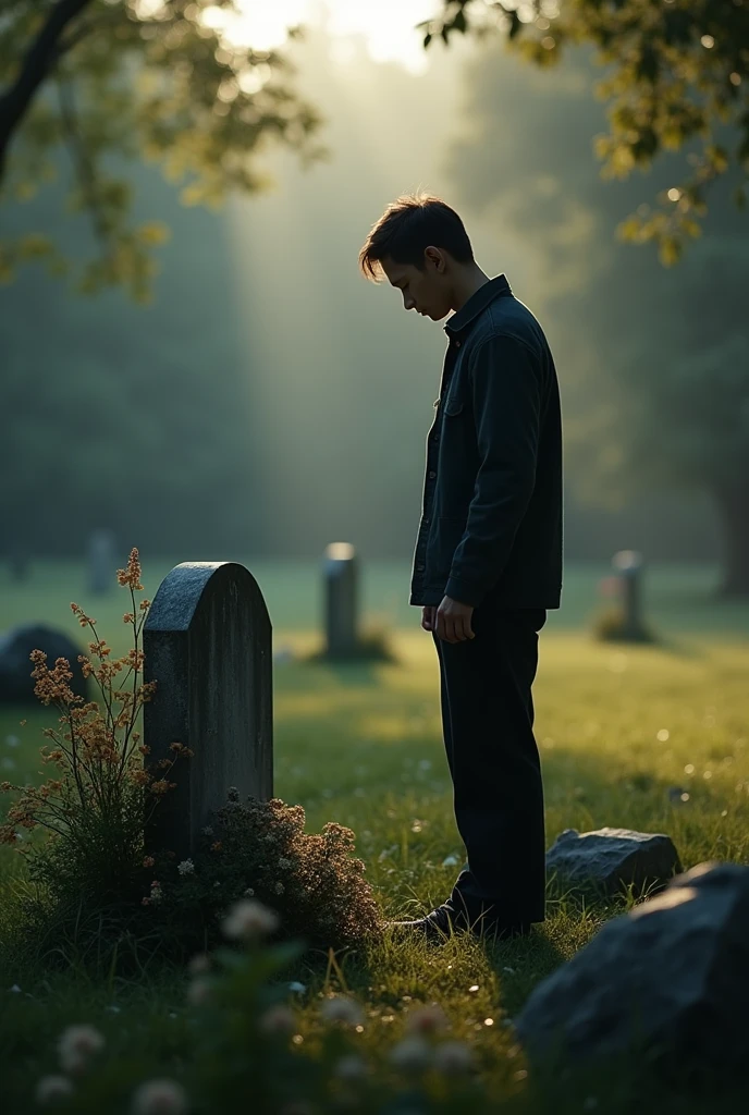 Photorealism father is buried