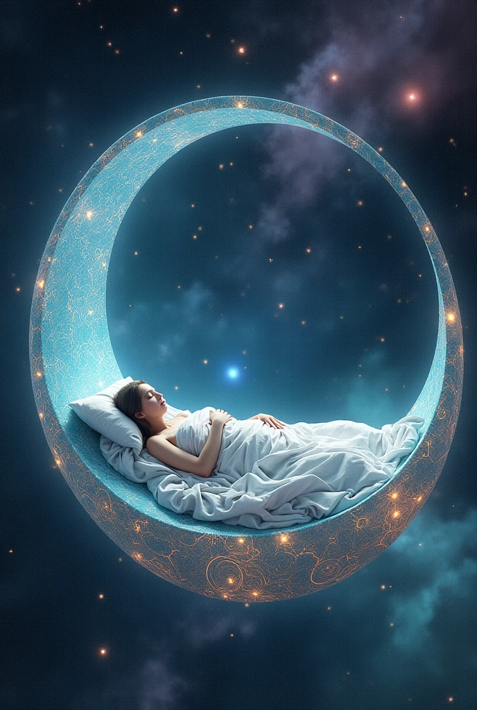 A semi circular cosmic bed
