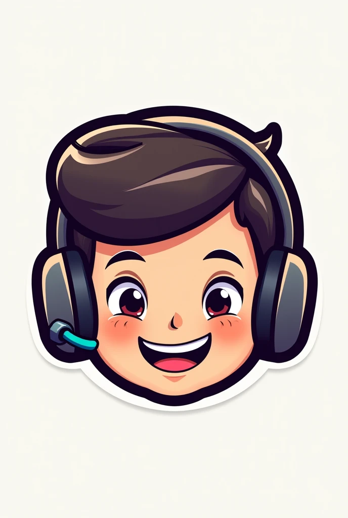Create a beautiful Logo for my YouTube channel name is Chotu Gamer playing game
In which boy wearing headphone and keep smiling little bit his mouth is close