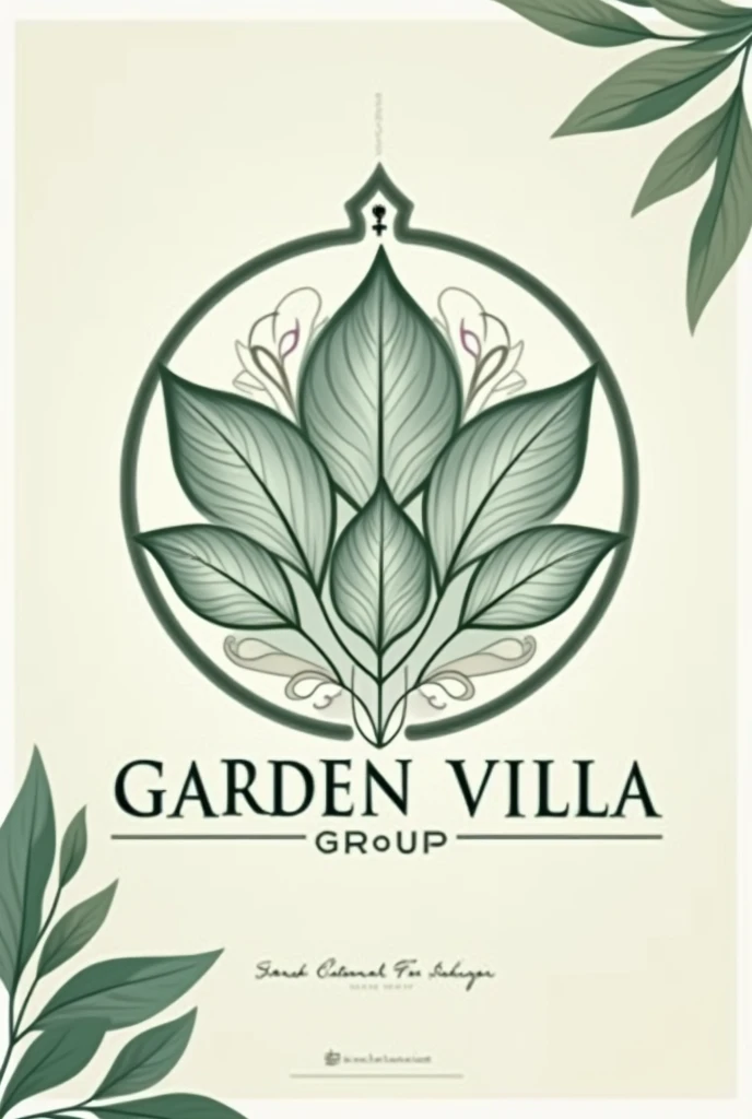 Garden Villa Group Create 4k Logo design 