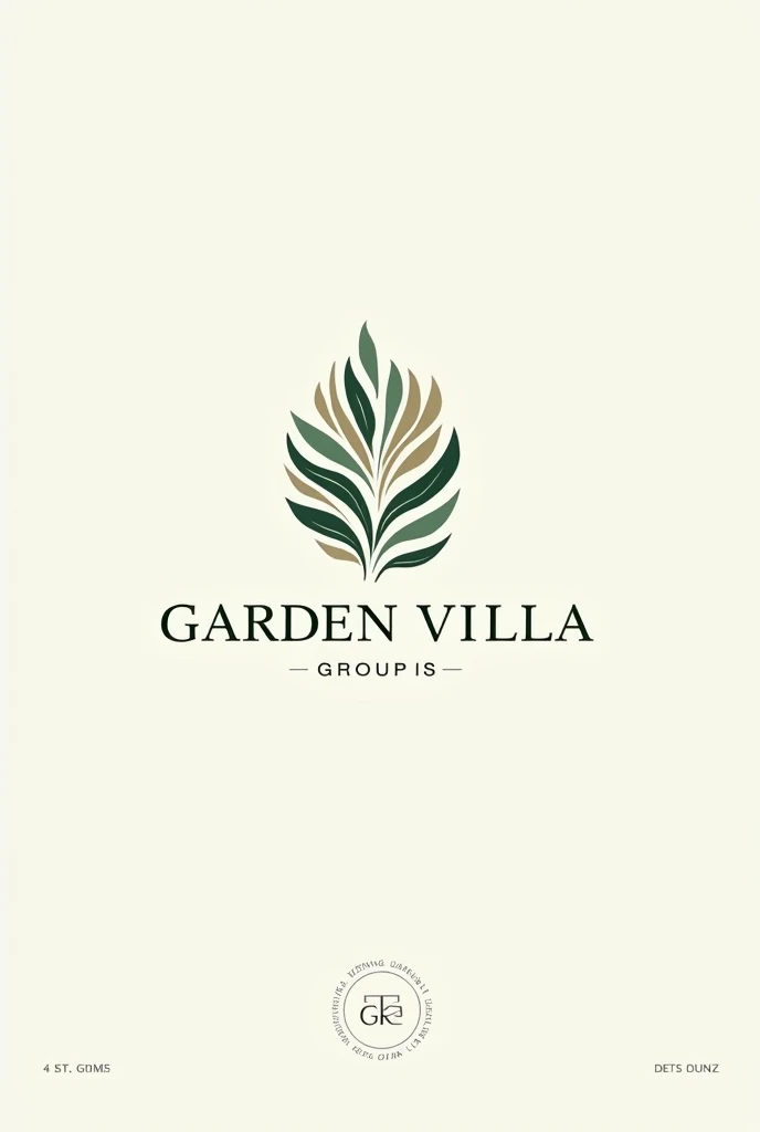 Garden Villa Group Create 4k Logo design 