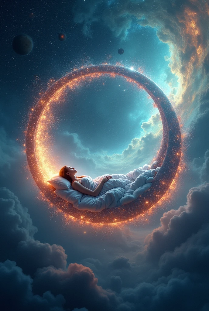 universe space。Fantastic and mysterious。Sleep comfortably in a mysterious space。unmanned。Rococo bedroom
