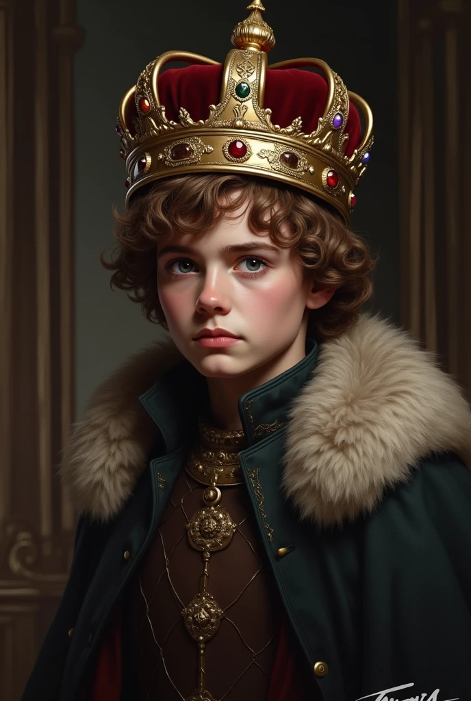 Tyrion Lannister con corona de Rey