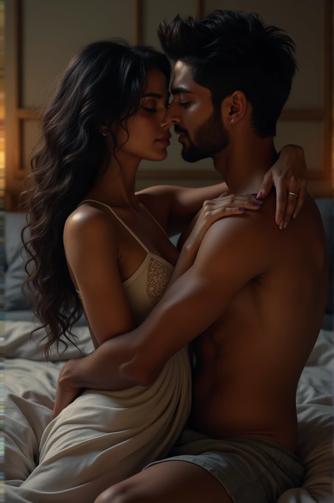 Kajal girl and mantosh boy sex mood in bedroom