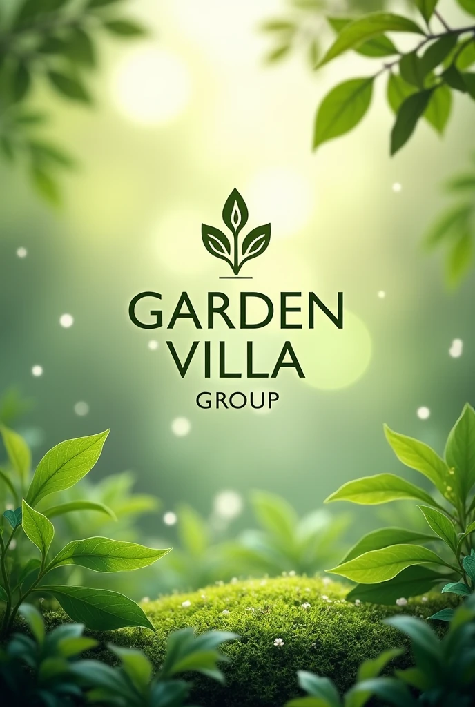 Create Logo not background Of Name was Garden Villa Group 