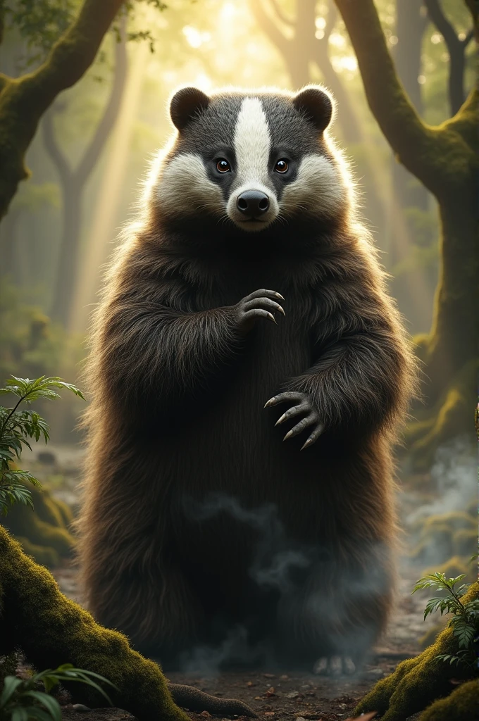 Gandalf as a wise mysterious badger