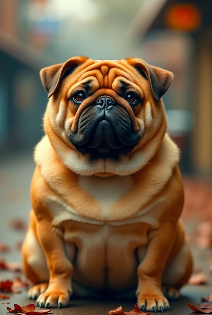 Big fat dog、whole body、Joel Robison、Movie stills、(Highest quality、masterpiece)、so beautiful、Perfect composition、Intricate details、Very detailed、Vibrant colors、Cute Dog Cute