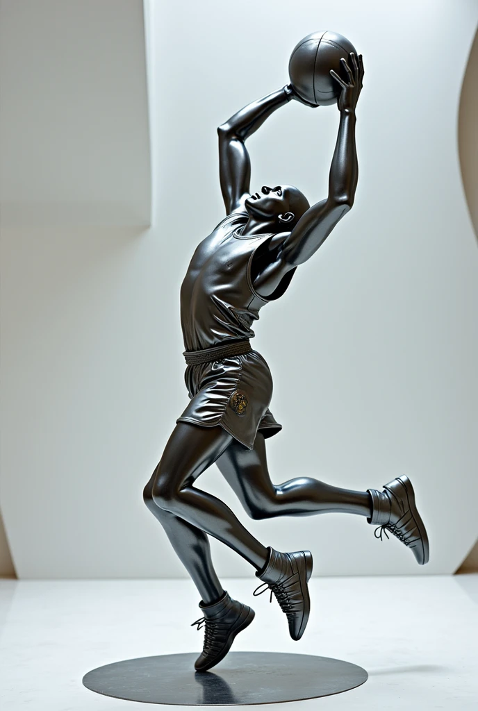 Metal Michael Jordan dunking a basket 