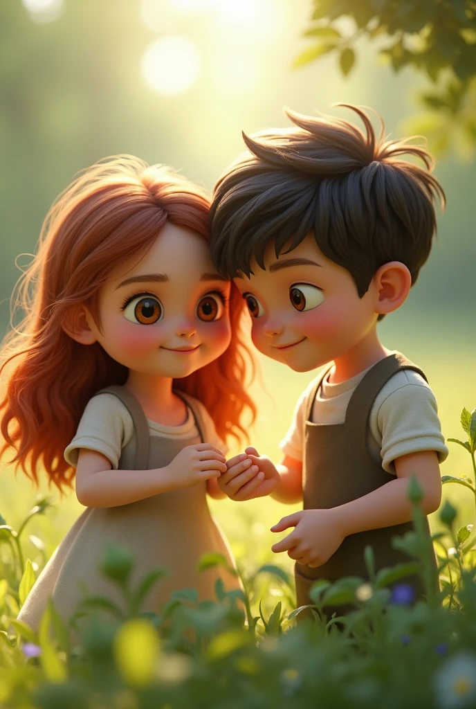 Girl, boy, realistic Ai
