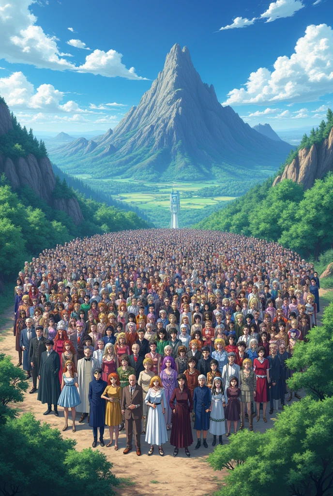 all famous anime protagonist in one landscape resolution 
