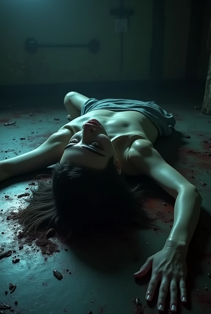 4k, ultra realistic, realistic, crime scene,whole body