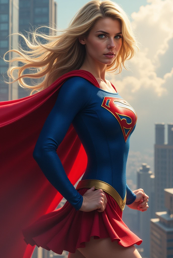 Supergirl from DC in super hot and sexy