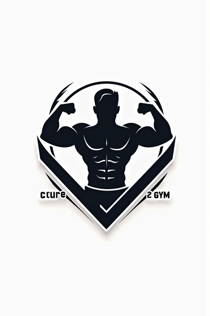 Logo with a man and a woman for a gym with the name Olimpus