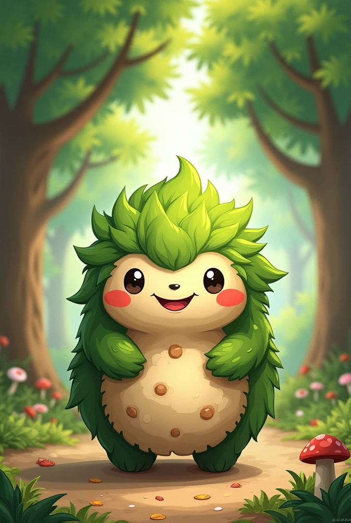 A cute mascot of a camphor tree