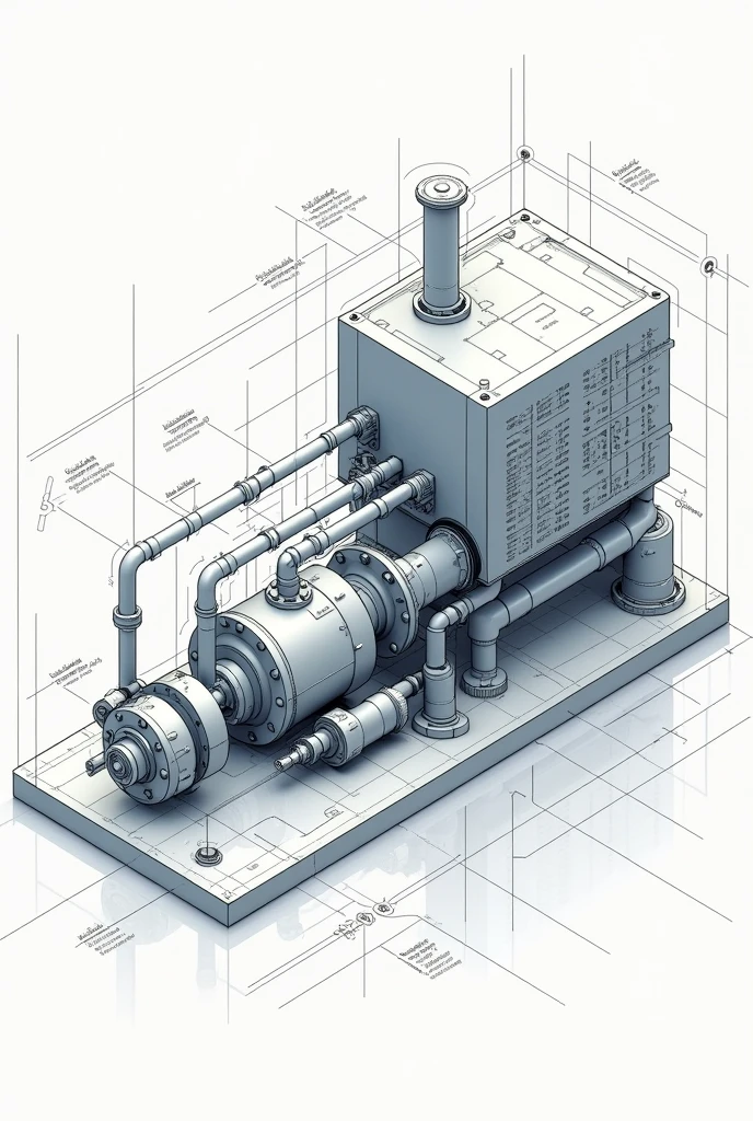 Design of an isometric plan of a hydraulic system used in agricultural and rural areas 