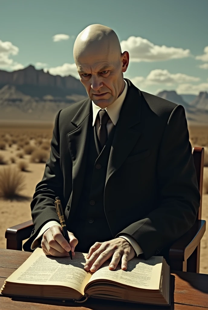 Judge Holden of Blood Meridian writing in his journal