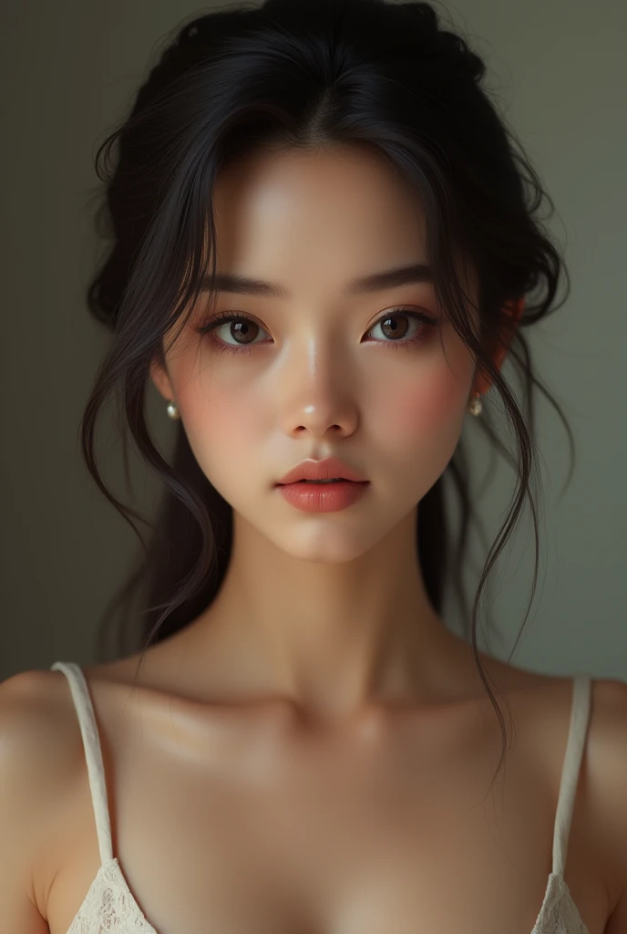  girl Breast with face