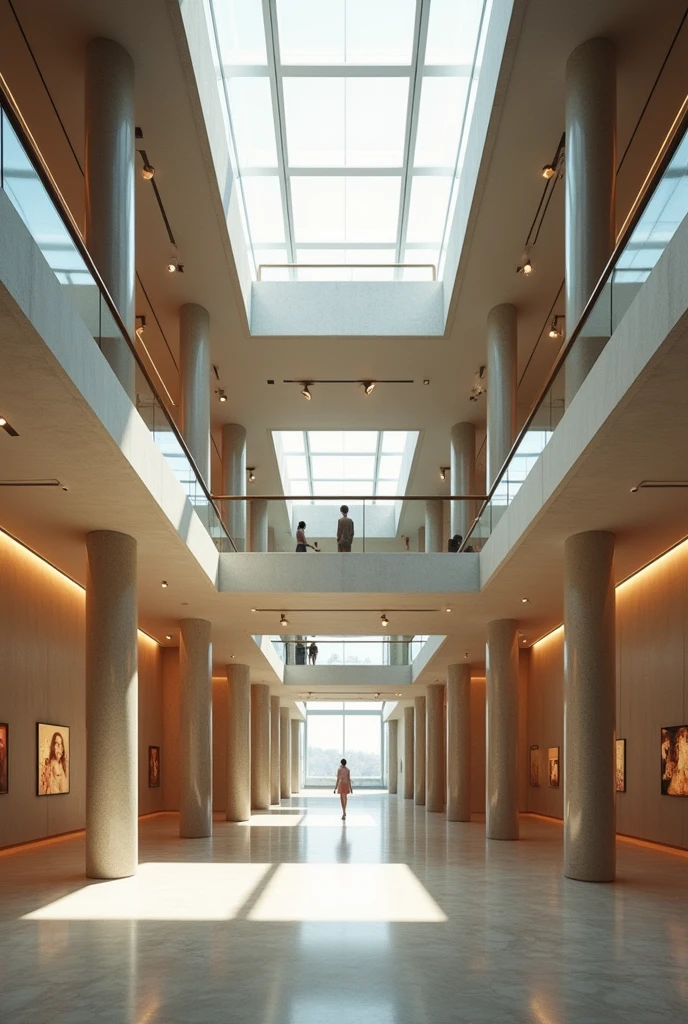 I believe in a mezzanine in a two-story museum