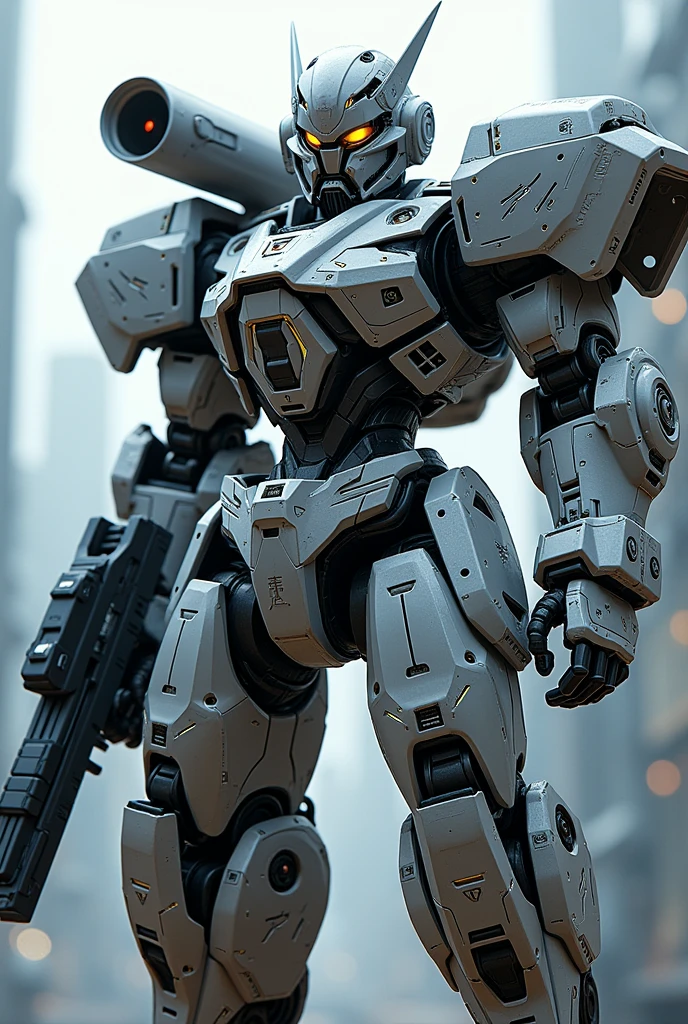 a highly detailed and intricate logo design, a futuristic mecha or gundam-inspired digital art, a powerful and imposing capital letter "轩" with mechanical elements, a sleek and advanced looking logo with robotic or cyberpunk aesthetics, a sophisticated and cutting-edge logo with industrial machinery and weaponry components, a dynamic and impressive logo that combines traditional Chinese calligraphy with sci-fi mechanical parts, a bold and striking logo that merges ancient Chinese aesthetics with modern high-tech visuals, a complex and detailed logo that features a "轩" character integrated with advanced weaponry or armored suit designs, a visually stunning logo that showcases a masterfully crafted "轩" symbol infused with futuristic machinery and advanced technology
