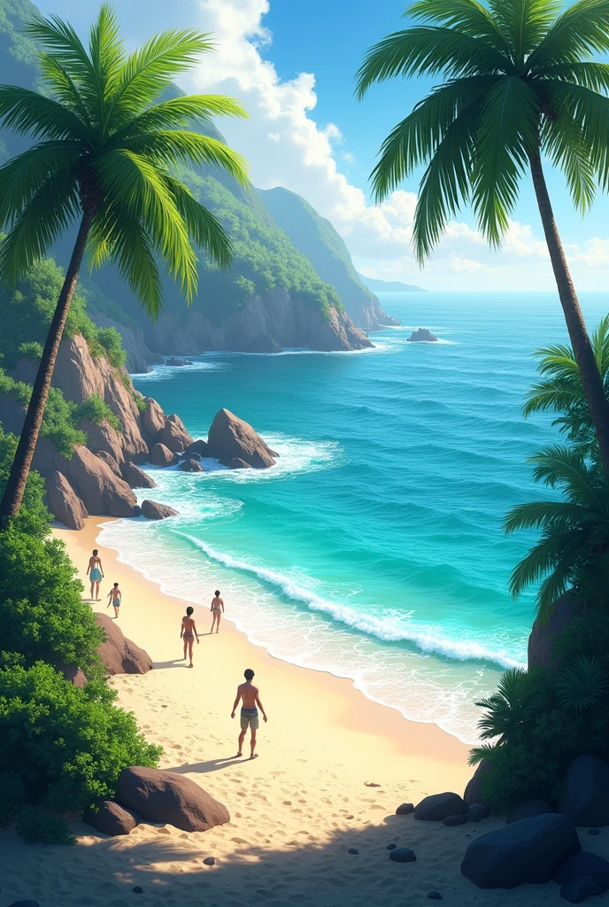 A beautiful sea beach.