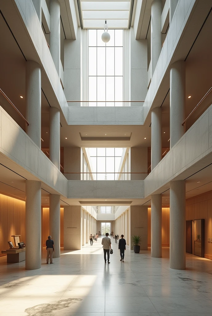 I believe in a mezzanine in a two-story museum
