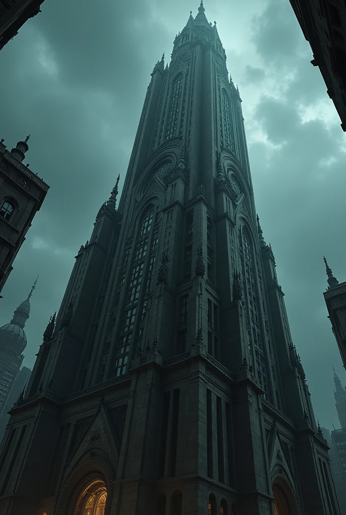 wyne tower in Gotham city