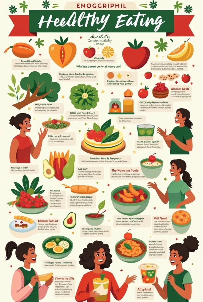 Make a healthy eating infographic