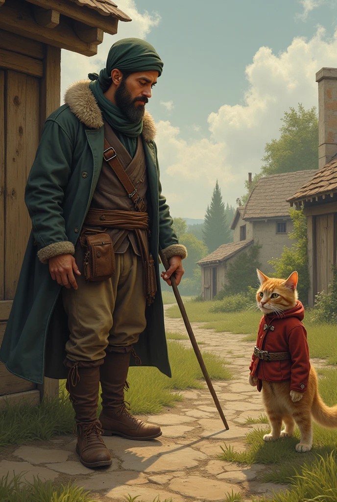 Once upon a time there was a very poor miller who left a mill to his three sons as an inheritance., a donkey and a cat. In the cast, The mill went to the eldest son, the donkey for the second and the cat for the youngest. The latter lamented his fate as soon as he learned what his share was..

—What will become of me?? My brothers will work together and make a fortune, but I only have one cat.

The cat listened to his young master&#39;s words and decided to help him., said:

—Don&#39;t worry my lord., I can be more useful and valuable than you think. I ask you to please give me a jacket and a pair of boots to walk through the bushes..

Although the young master did not believe the cat&#39;s words, She gave him what he asked for because she knew that he was a very clever animal..