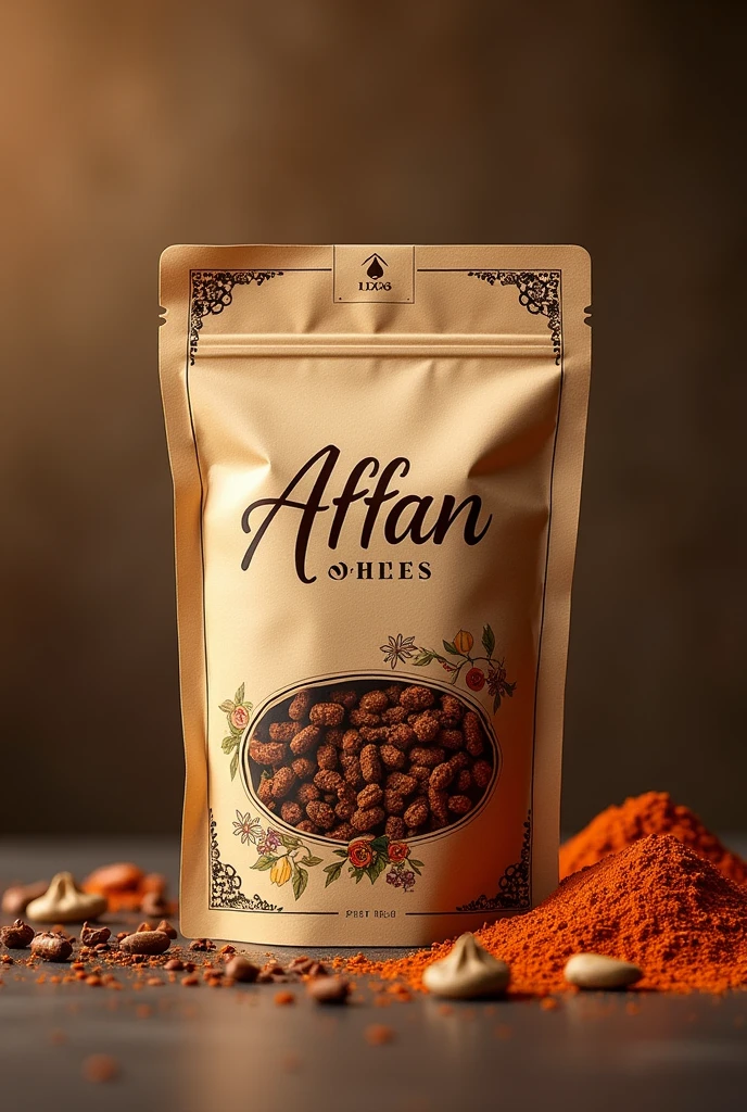 Create a Paccket name AFFAN Spices 