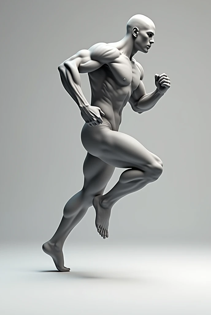 make me a prompt of a athlete with complete body hands face and foot side view or front view whole body