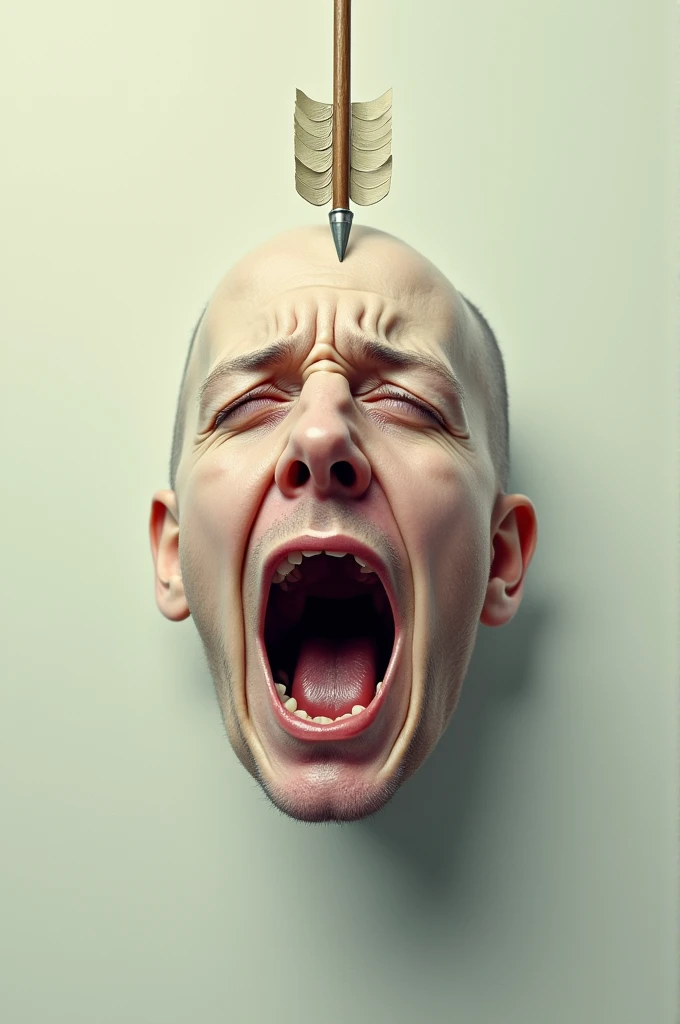 An arrow coming out of a mouth symbolizing the impact of words