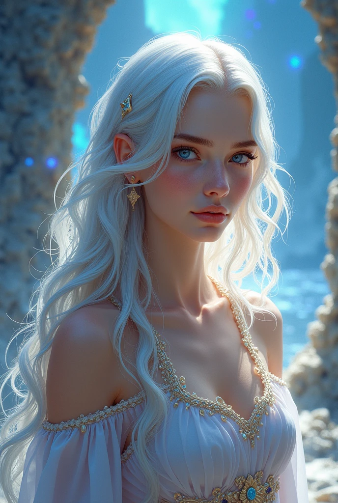 Create a eye-catching image of beautiful fantacy girl.