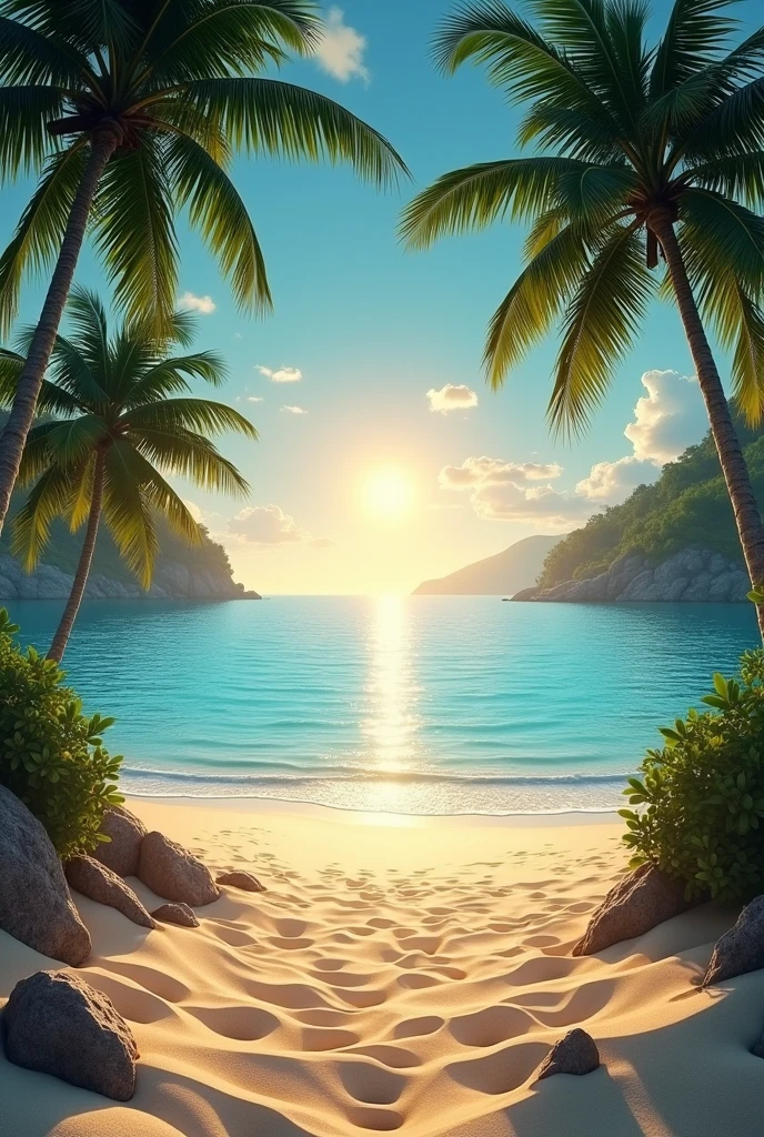 A very beautiful sea beach in india. A small sun must be there