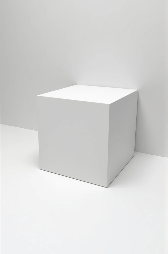 Create a cube with a straight front in 3D