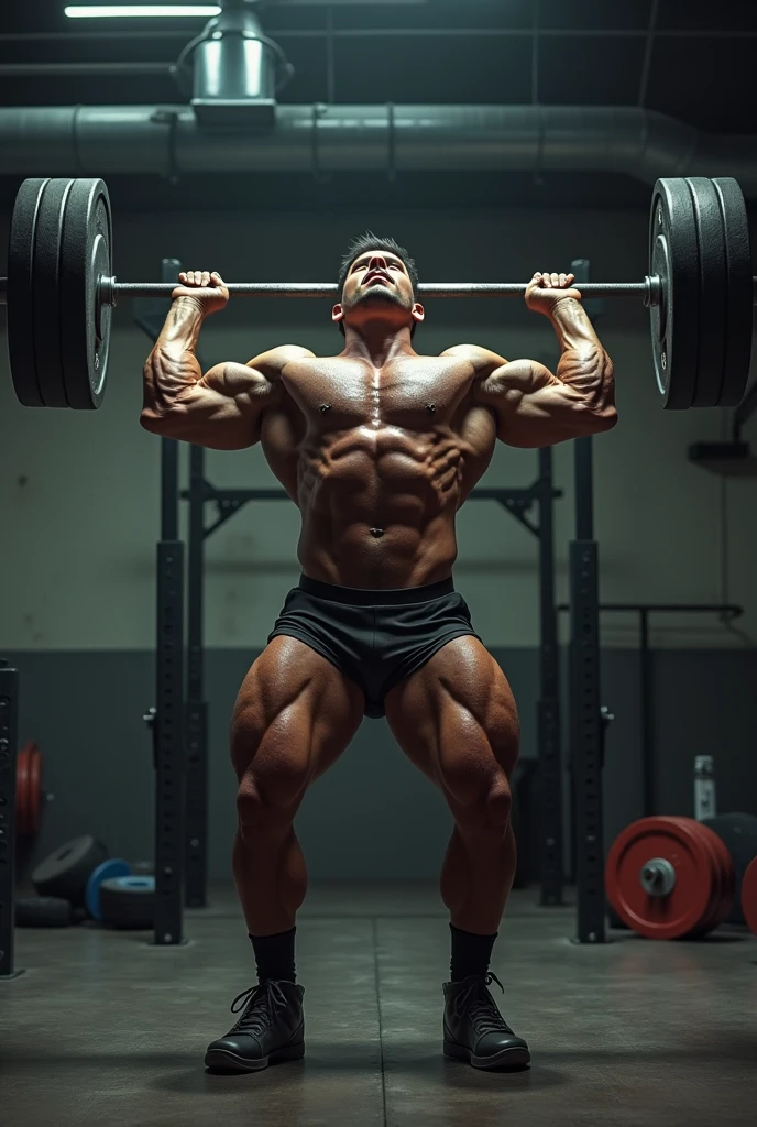 creates a man reaching muscular failure
