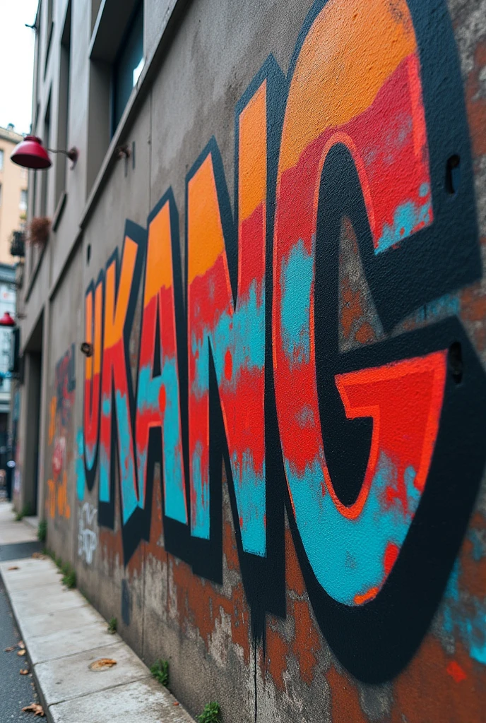 The name of Kanng, who graffitis the city, appears in the newspapers