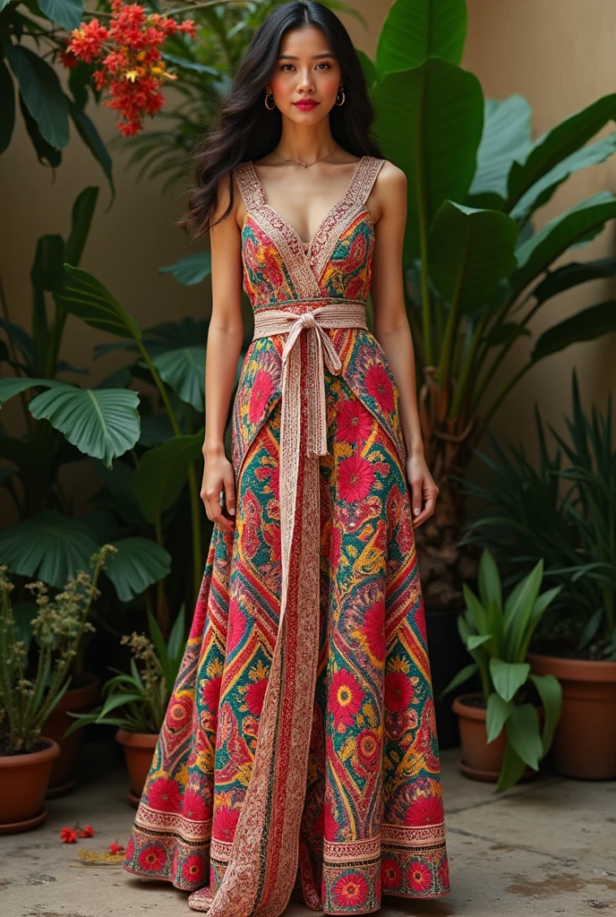 Make a dress for our contest, make it Philippine based, like a traditional Philippines dress