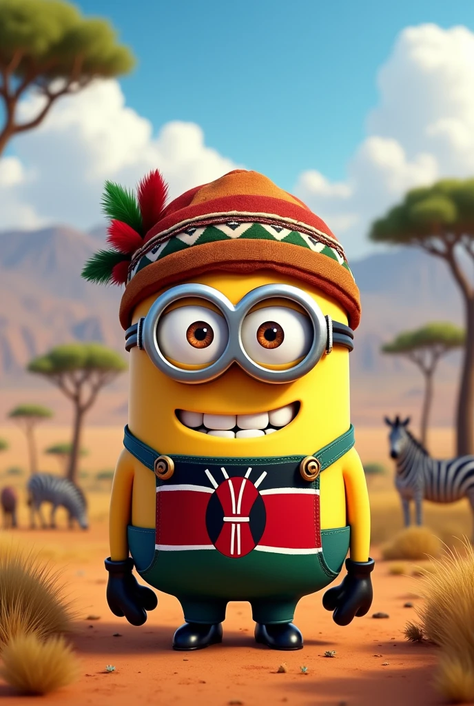 Create an image of Kenya as a minion 